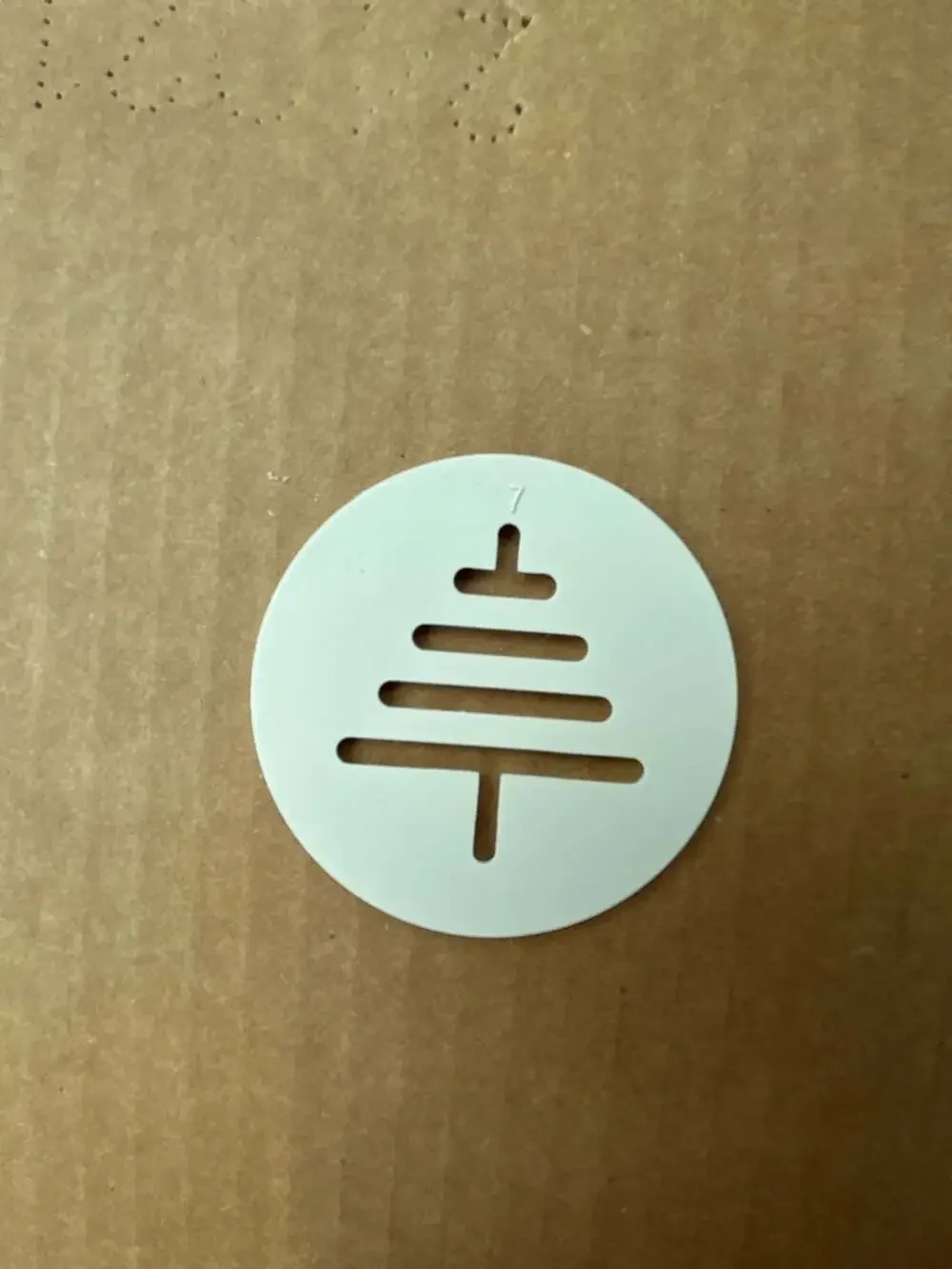 The Pampered Chef Cookie Press Replacement Disc Number 7 Christmas Tree